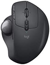 Logitech mx ergo mais mouse de trackball sem fio, sensor óptico de 2048 dpi, 8 botões, roda