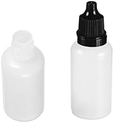 Bettomshin 50pcs 20ml PE Garrafas de queda de plástico, frasco de boca fina de gotas de líquido líquido