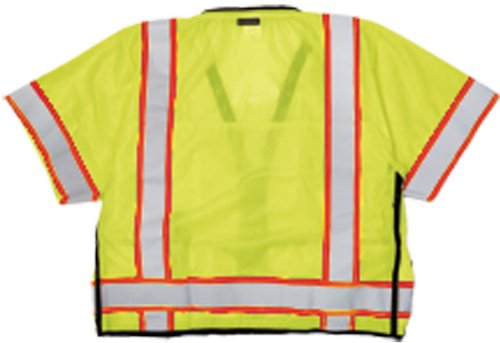Kishigo S5010 Ultra-Cool Polyster Professional Surveytors Vest, 2x-grande, limão