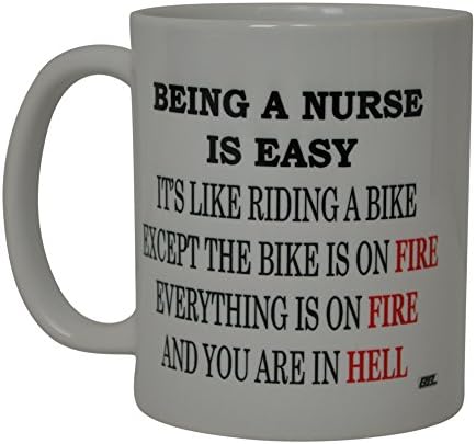 Enfermeira de caneca de café engraçada, ótima ideia de presente para enfermeira