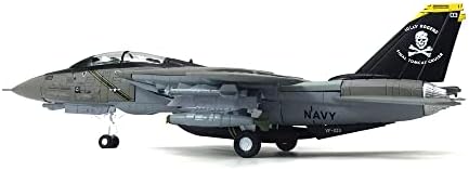 Mookeenona 1: 100 EUA F-14 Tomcat Diecast Aircraft Modelo de aeronave de aeronaves Aeronaves Modelo de aviação