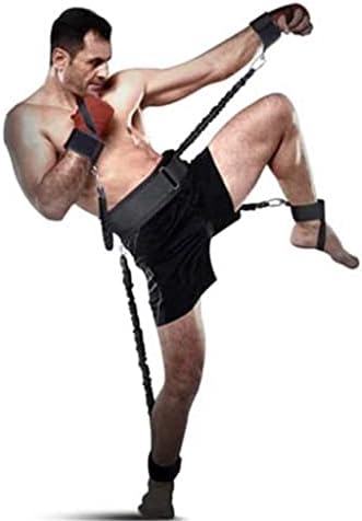 Banda de resistência de fitness sxds configurada para boxe nas pernas e armas banda de fitness muay thai