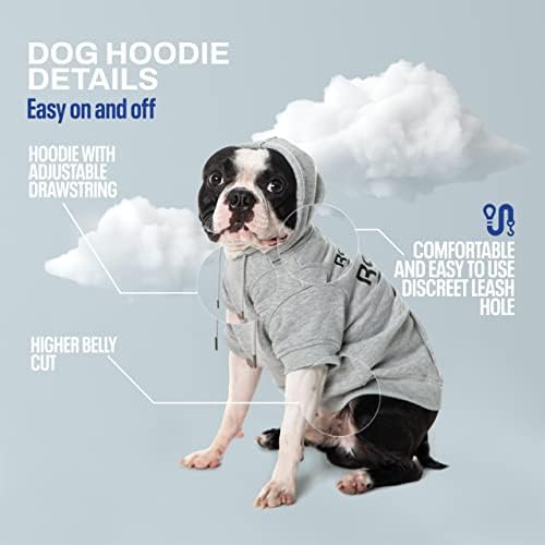 Hoodie de cachorro reebok - suéter de cão de lã com coleira, moletom fria de cão de inverno