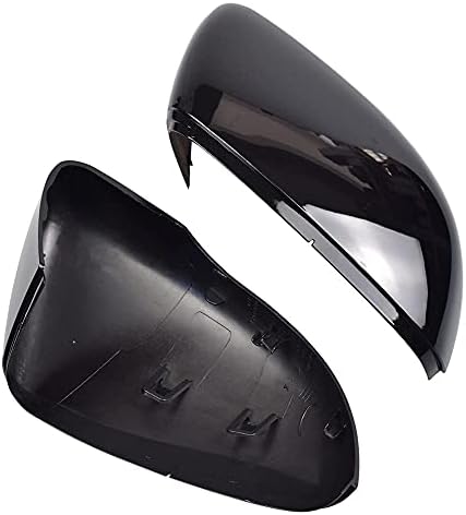 Tampa preta do espelho retrovisor, tampa do espelho lateral esquerdo esquerdo Caps para Golf 6 VI