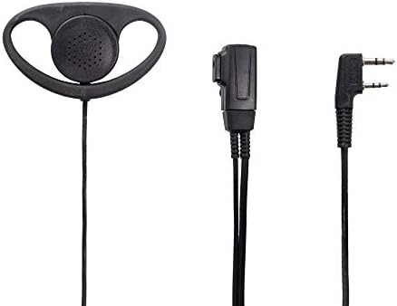Fone de ouvido de forma de forma de forma com microfone compatível com o baofeng uv-5r bf-888s bf-f8hp bf-f9