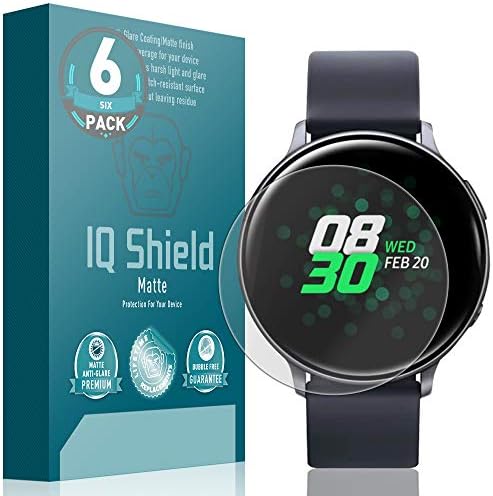 Protetor de tela fosco de escudo de QI compatível com Samsung Galaxy Watch Active2 Anti-Glare Anti-Bubble