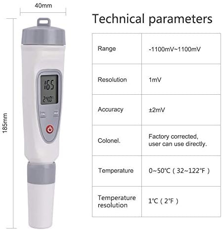 Y-lkun Water Quality medidor de instrumento preciso instrumento digital ORP-BL BLATER QUALIDADE TESTENTE DE