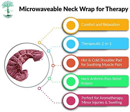 Terapia Zen - Pescoço Microwavable para terapia | Ponta de ombro quente e fria do pescoço | Acalma a dor