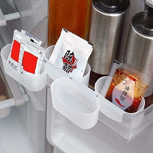 Titulares de armazenamento de caixa de armazenamento Organizador de cozinha Ajuste geladeira armazenamento geladeira organizador de prateleira de prateleira freezer