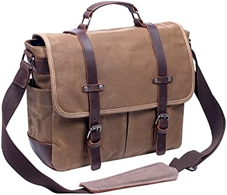 Bolsa de mensageiro para homens pastizadas de 15,6 polegadas para laptop Sacos de sacolas de bolsa de crossbody resistentes à água