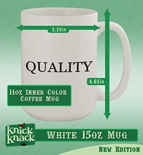 Presentes de Knick Knack Grilling - Caneca de café branca de 15oz de cerâmica, branco