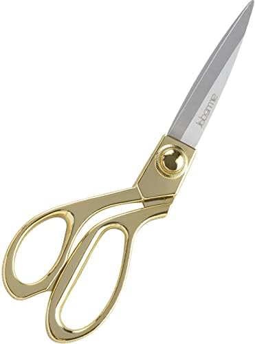 Sirmedal Professional Scissors de alfaiataria para serviço pesado 8 Cresnhante de aço inoxidável dourado de ouro tesouras