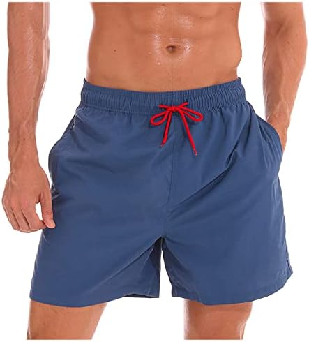 Ymosrh mass nadar masculino masculino shorts de praia seca rápida com bolsos com zíper e natação de malha