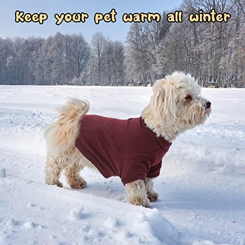 6 peças Cão suéteres de inverno chihuahua roupas roupas estrela cão impresso camisa quente roupas de