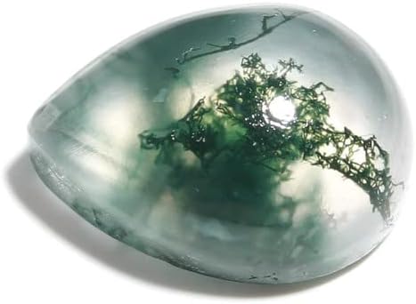 Pedra de pedras preciosas semi -preciosas do Moss Green Moss Green para fabricação de joias