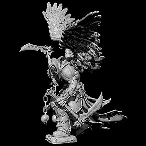 SPLINDG 1/24 75mm de esqueleto de fantasia antigo guerreiro com o kit de modelo de personagem de resina asas sem