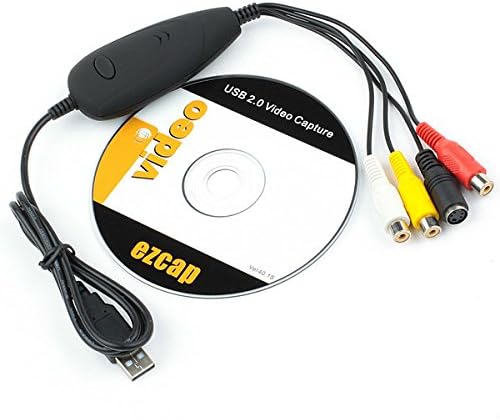 Adaptador de vídeo Genuine Ezcap USB 2.0 Grabber de captura de vídeo, vídeo analógico do TV STB CAMPER
