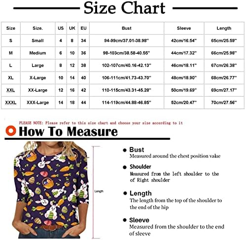 Blusa gráfica floral de aquarela superior para a menina adolescente 3/4 de manga do pescoço do pescoço do escalto