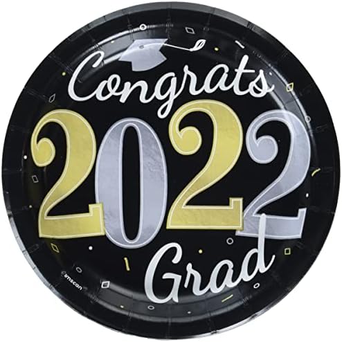 Placas de graduação 2022 bem feitas - 6 3/4 | Multicolor | redonda | 20 pcs.