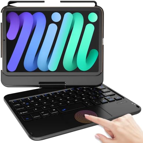 IPAD mini 6 estojo com teclado, teclado iPad Mini 6ª geração 2021