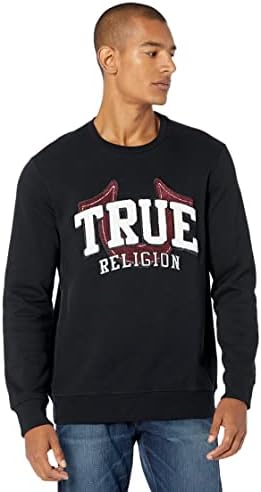 True Religion Men's Chenille True Logo Sweatshirt