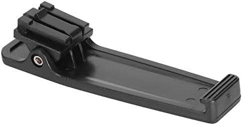Clipe de cinto preto de shanrya, clipe de cinto walkie talkie requintamento de trabalho de mordida forte, tamanho original para walkie talkie
