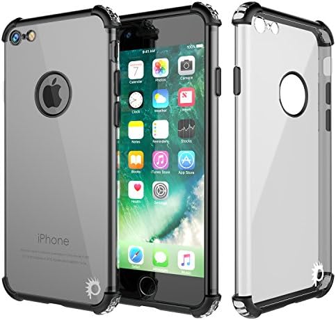 Caso do iPhone 8, punkcase [Blaze Series] Tampa de proteção com protetor de tela Punkshield [Proférico à prova de choque] [Slim Fit] para Apple iPhone 7/8/6/6s [preto]