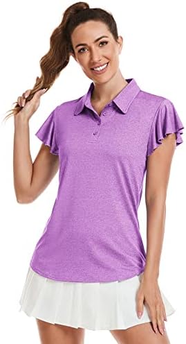 Camisetas de pólo de golfe feminino de beleza Little