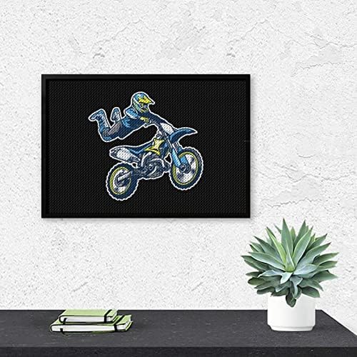 Kits de pintura de diamante de motocross Rider 5D DIY DRINHA FILIZAÇÃO RETRAS DE RETRAS DE ARTES DE PAREDE DOM