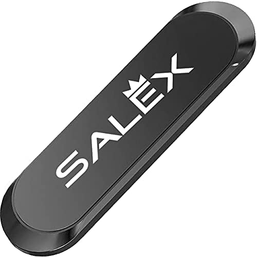 Montagem magnética preta Salex [1 pacote]. Suporte de telefone celular plano para painel de carro, parede,