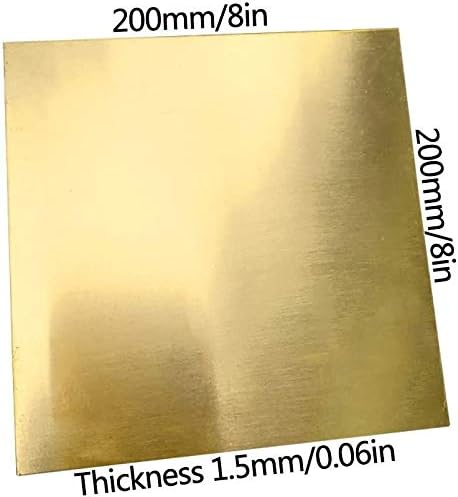 Placa fina de folha de cobre metal de folha de bronze nianxinn, folhas de cobre viáveis ​​para reparos de artesanato folhas de bricolage