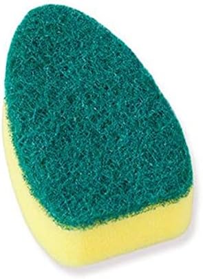 Escova de limpeza substituível de zhyling com alça de líquido de recarga de líquido de limpeza da almofada de esponja Dispensador de lavagem de prato para lavar louça em casa