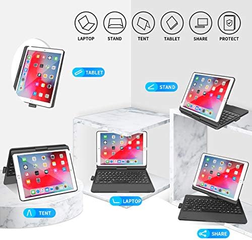 Caixa do teclado do iPad para iPad 6th Gen 2018, iPad 5th Gen 2017, iPad Pro 9.7, iPad Air 2, iPad Air 1,