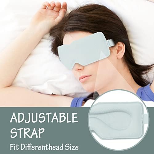 2pack máscara de sono para homens, Blockout Light 3D Cobertura de olho com contornos com alça