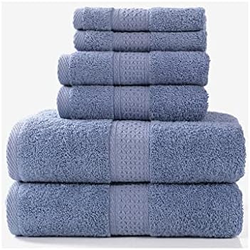 Conjunto de toalhas de banho CZDYUF, 2 toalhas de banho grandes, 2 toalhas de mão, 2 toalhas de algodão macio de algodão macio altamente absorventes