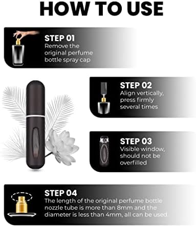 Mini Mini Reabastecimento de Perfume/Colônia Atomizer Bottle - Ótimo para viagens, festas e eventos