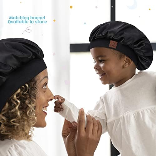 Hat Hut Kids Setin Bonnet Sleep Bap para cabelos encaracolados Capinho de cabelo de seda para bebê Sleeping Hair Papel para criança criança
