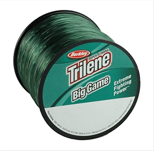 Berkley Trilene® Big Game ™, Green, 10lb | 4,5 kg, 1500yd | 1371M Linha de pesca de monofilamentos, adequada para