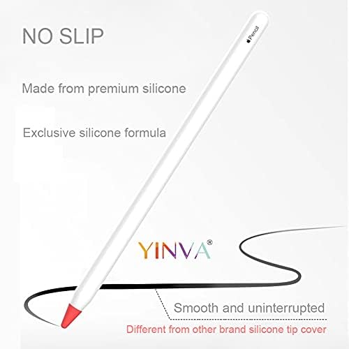 Cover Yinva Compatível com Apple lápis Tips Acessórios de tampa de silicone para Apple lápis 1 e 2ª