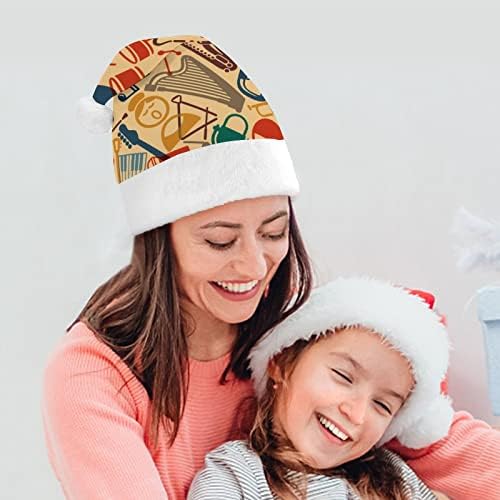 Instrumento musical retrô Funnic Christmas Hat chapéu Papai Noel Chapé