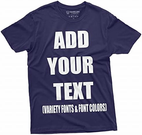 Adicione seu texto camiseta personalizada de camiseta masculina de camiseta personalizável