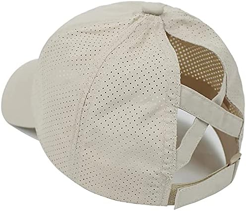 Chapéu de beisebol de rabo de cavalo feminino chapéu de malha seca rápida Caps de beisebol respirável
