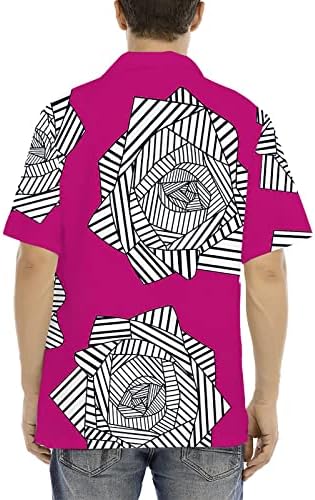 2023 Novo logotipo personalizado camisas havaianas masculinas define a manga curta Botão casual para