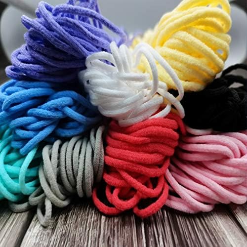 Selcraft 3mm corda de faixa elástica colorida para costura de máscara goma elástica Cordão DIY Acessórios de artesanato