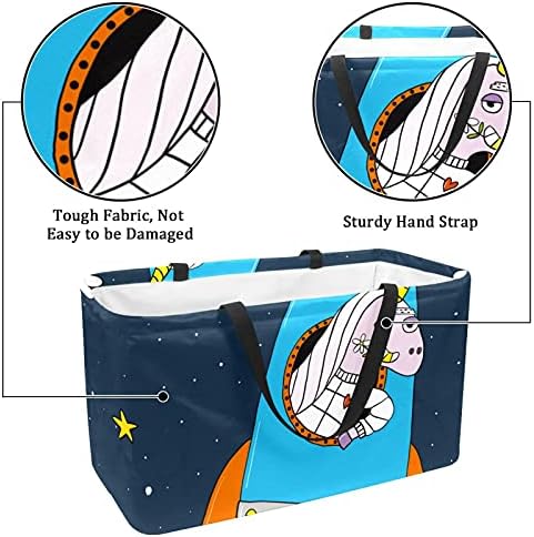 Planetas espaciais externos de Lorvies, cesta de armazenamento de terra alienígena - retângulo grande para roupas,