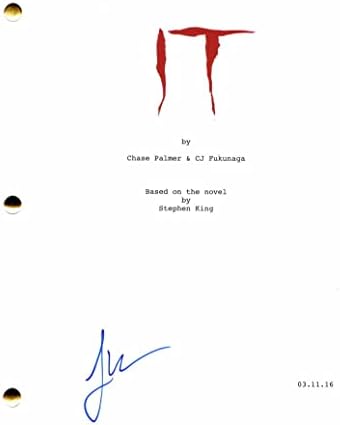 Jaeden Martell Lieberher assinou o autógrafo Stephen King It Script Full Movie - Estrela de Facas
