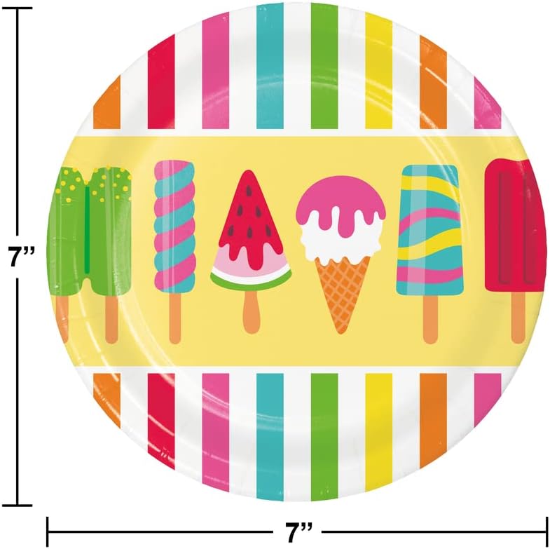 Placas de sobremesa de verão doces de tendware, 24 ct