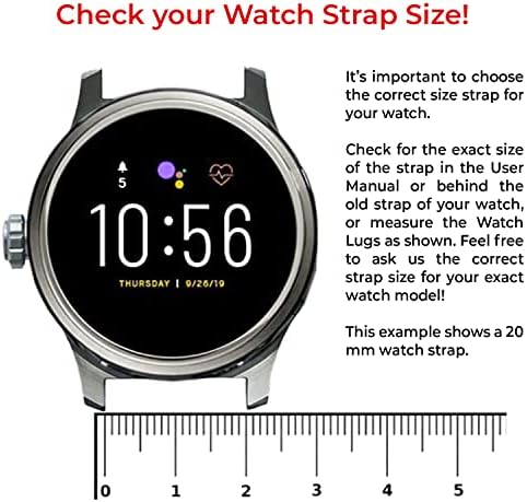 Uma banda de relógio de liberação rápida de um escalão compatível com mobvoi ticwatch E2 Silicone Watch Strap