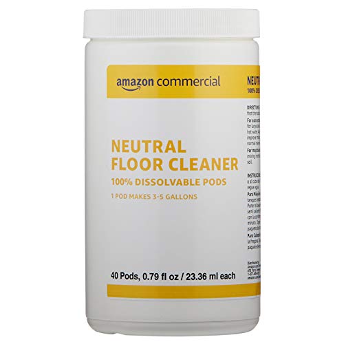 AmazoCommercial Dissolvolvable Neutro Floor Floor Jar - 40 vagens