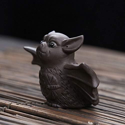 Sewacc Bat Fatuetas Decoração de Halloween estátua Ornamento Cerâmica Craft de Pet Craft for Home Office